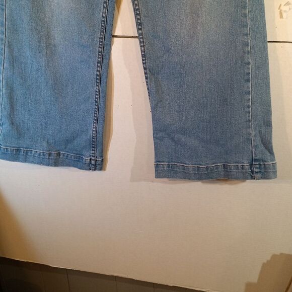 Vintage Y2K High Waisted Flared Leg Baggy Paperbag  Jeans sz S - Picture 5 of 8